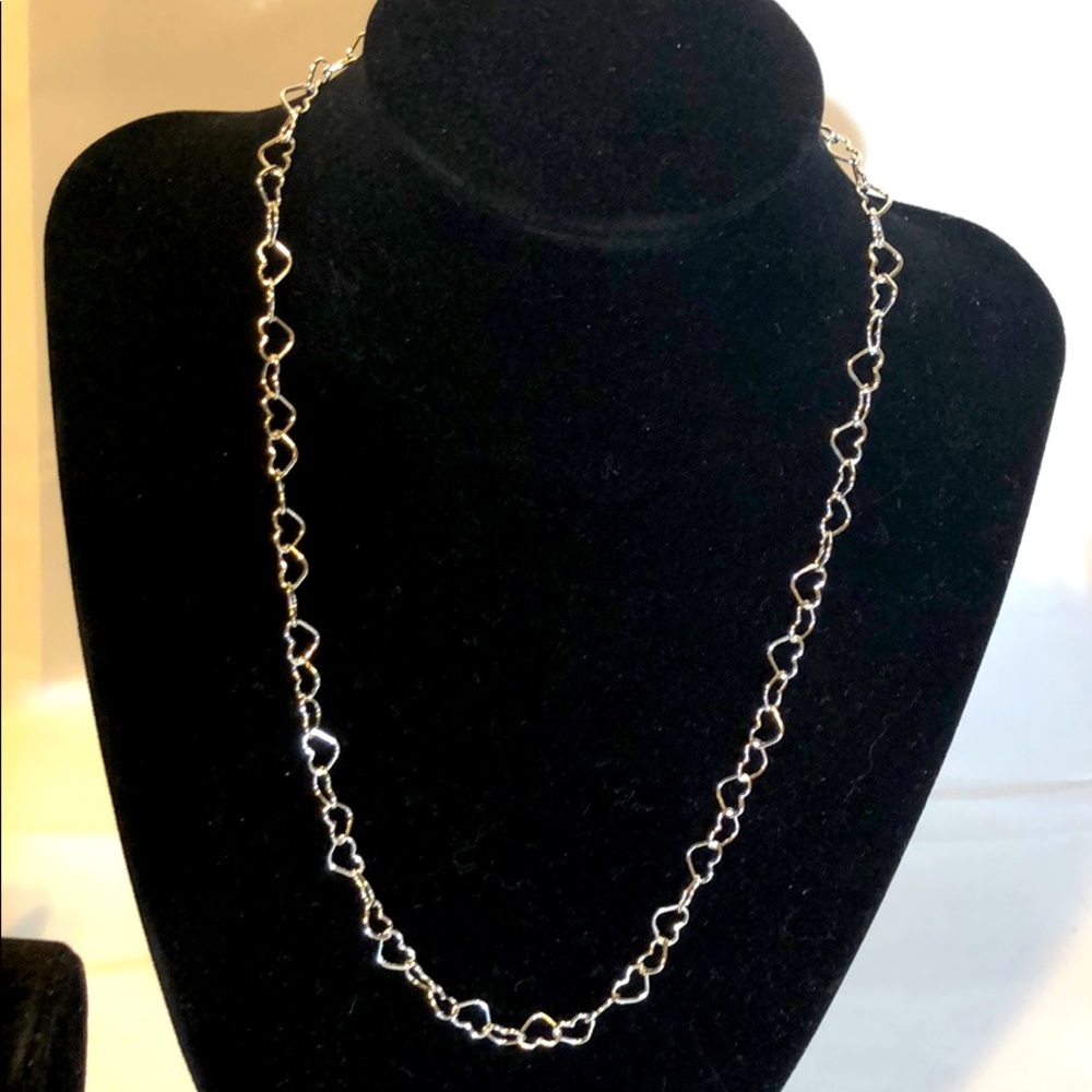 🆕 Sterling silver heart chain necklace